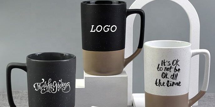 large ceramic coffee mug custom logo