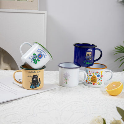 metal camping mug for custom printing