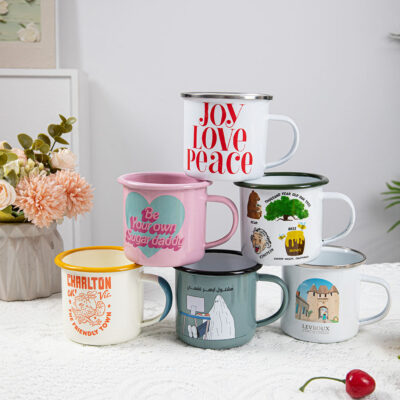 metal camping mug for custom printing