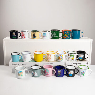 metal camping mug for custom printing