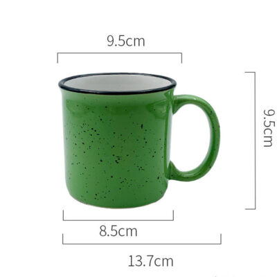 enamel speckled campfire coffee mug