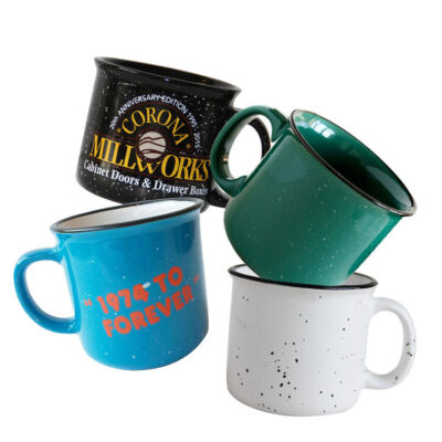 enamel speckled campfire coffee mug