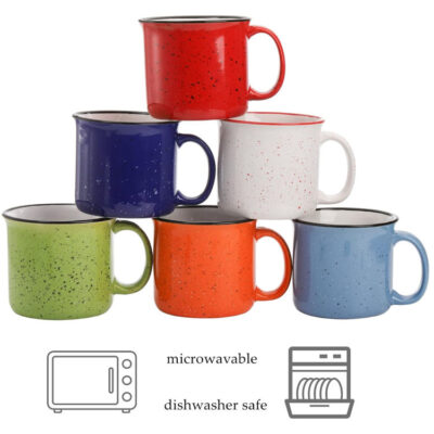 enamel speckled campfire coffee mug