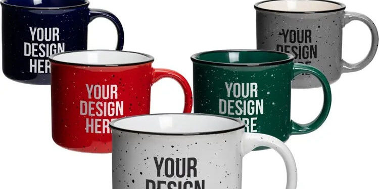 enamel speckled campfire coffee mug