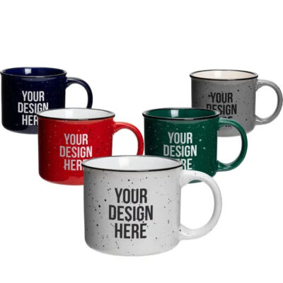 enamel speckled campfire coffee mug