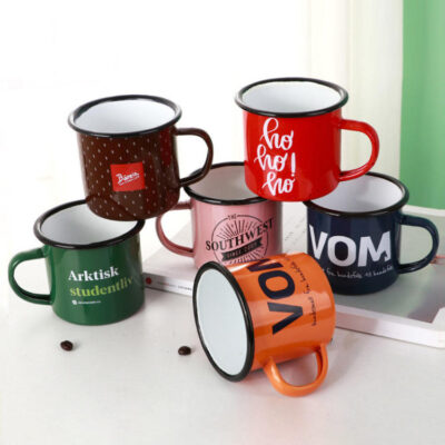 enamel sublimation camping mug