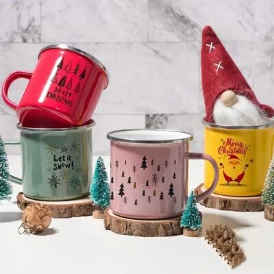 enamel sublimation camping mug