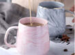 Luxury marble ceramic tea and coffee mug