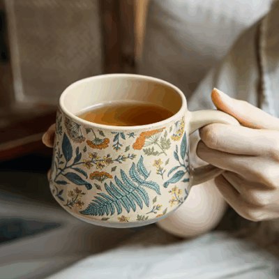 ceramic coffee and milk cup gift set