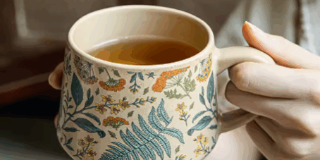 ceramic coffee and milk cup gift set