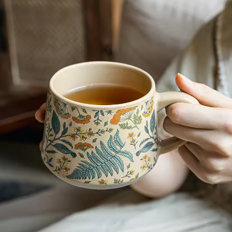 ceramic coffee and milk cup gift set